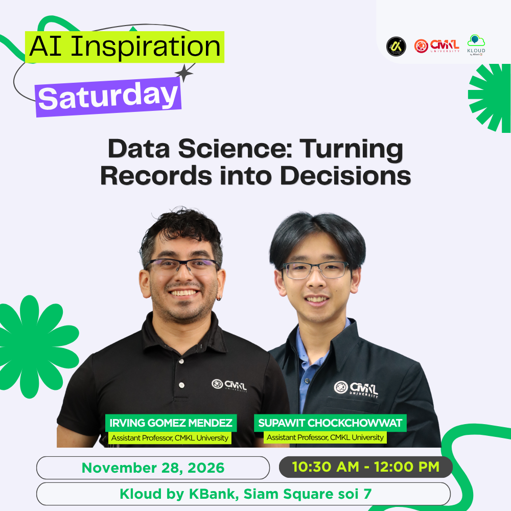 [AI Inspiration Saturday] Data Science: Turning Records into Decisions