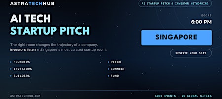 AI Startup Pitch & Investor Networking I Singapore