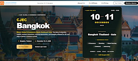 CJEC Bangkok 2026 – E-Commerce, AI, Sourcing & Fulfillment Conference