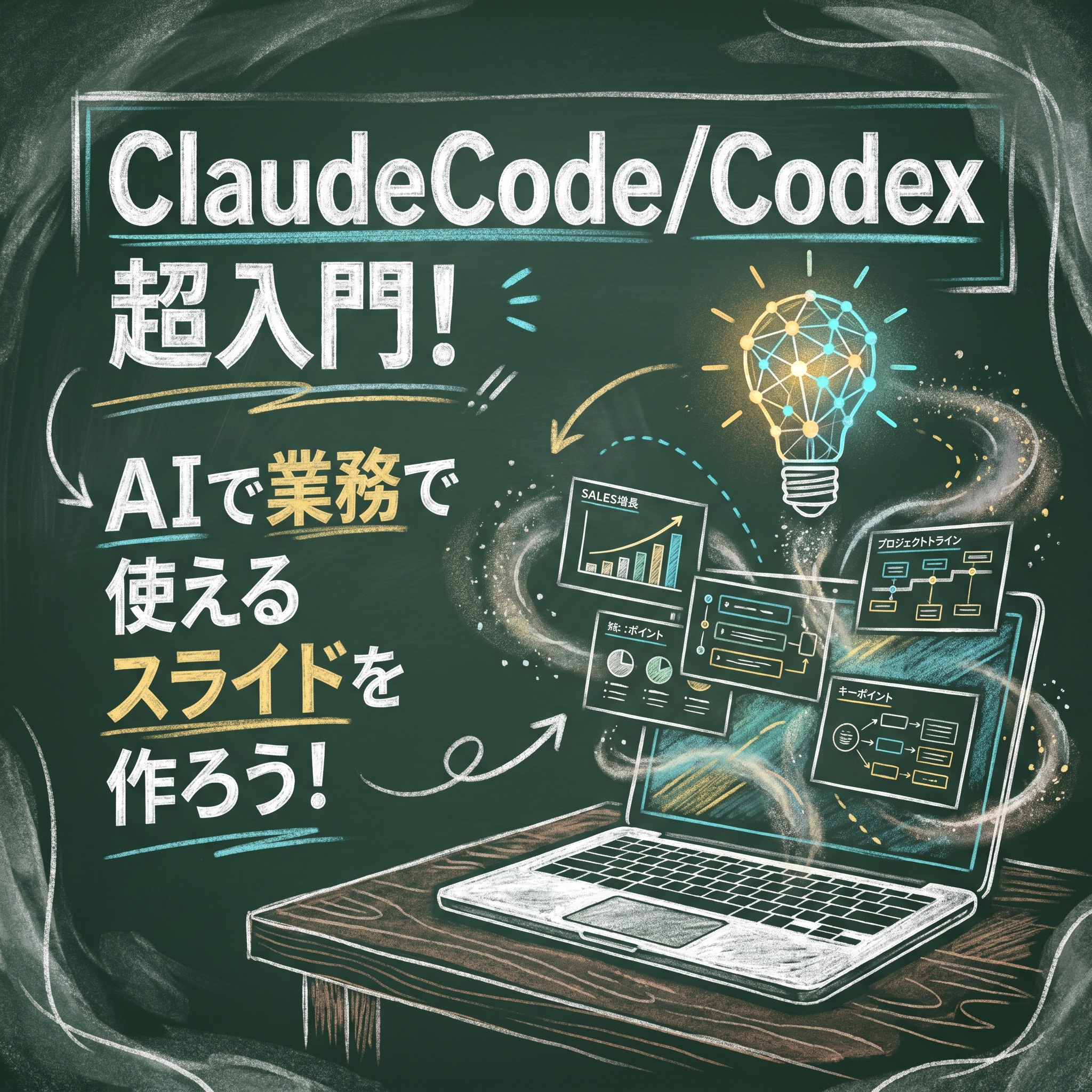 ClaudeCode/Codex Intro: Create Business Slides with AI Agents! [Biz-Terrace.AI #2]