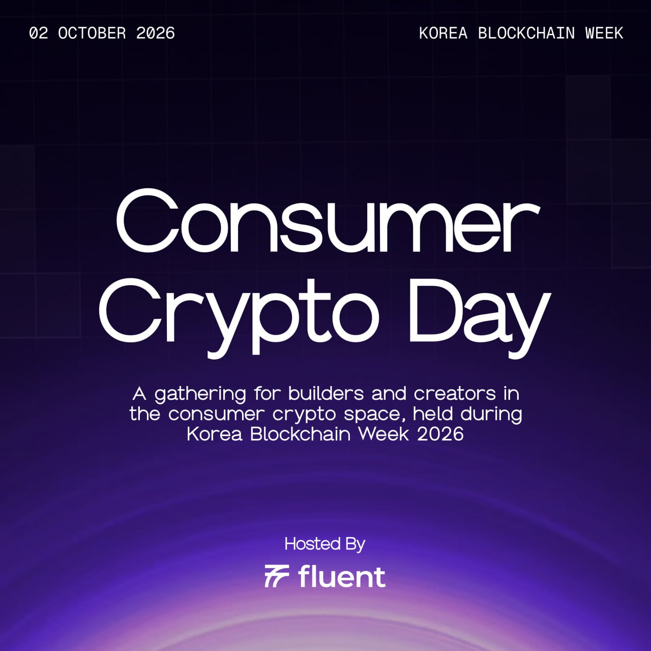 Consumer Crypto Day @ KBW 2026 | Hosted by Fluent & Four Pillars