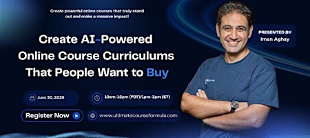 Create AI-Powered Online Course Curriculums That People Want to Buy