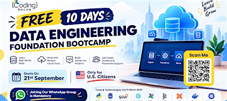 FREE AI Data Engineering Bootcamp | USA Only | Join WhatsApp Group