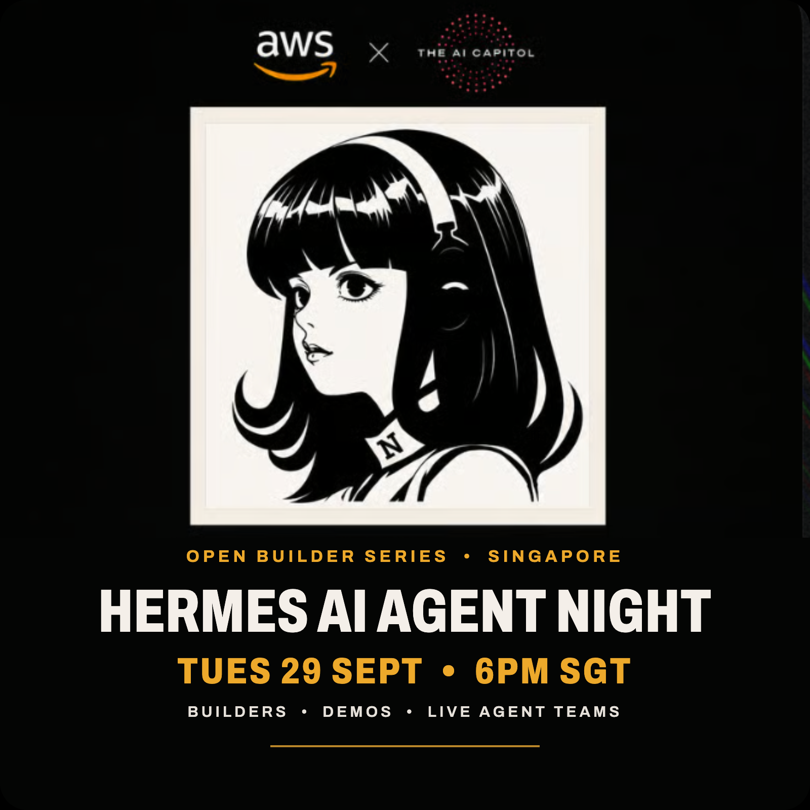 Hermes AI Agent Night - The AI Capitol & Amazon Web Services