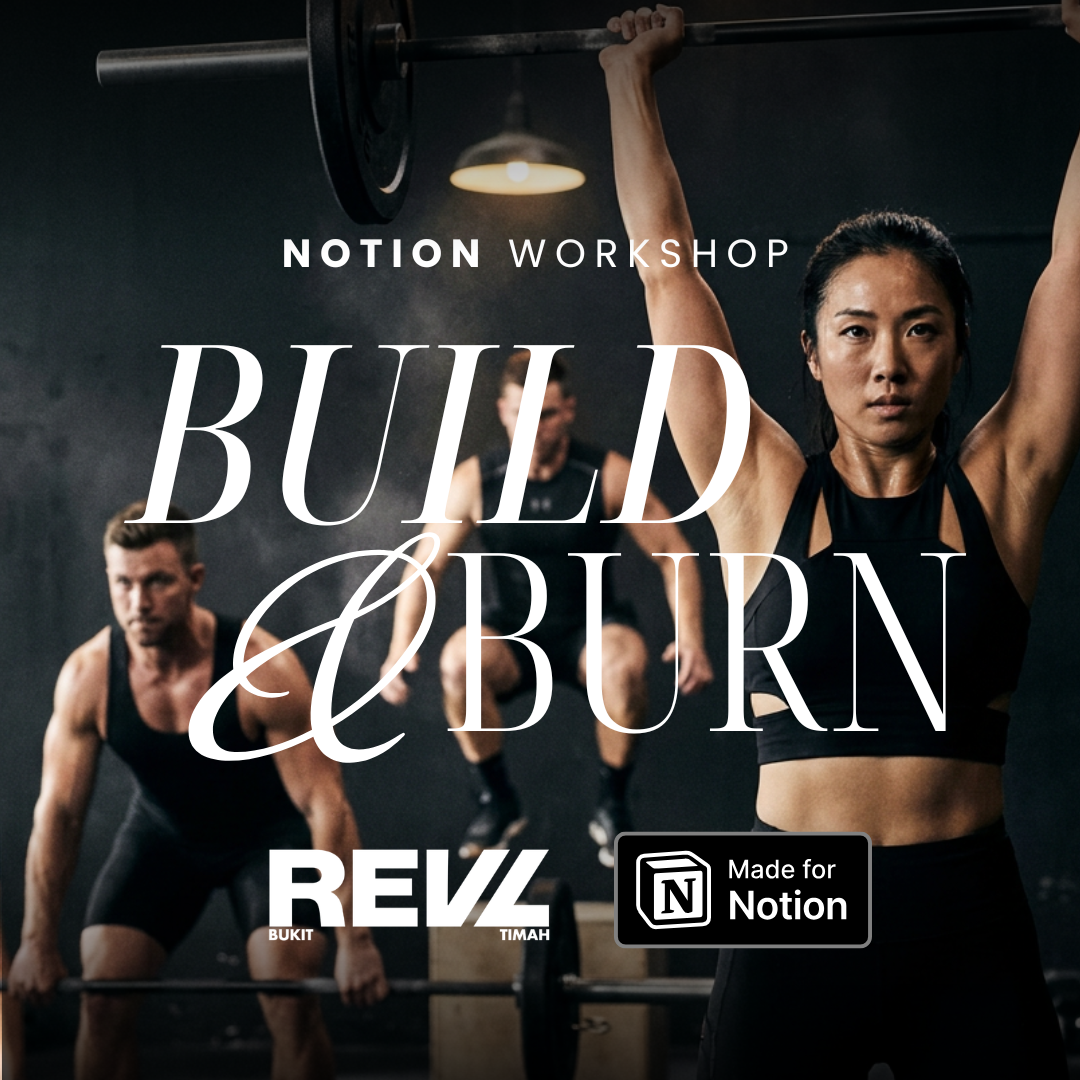 Notion Workshop: Build & Burn - Notion Fitness Tracker Template, AI Tracker with Whoop, HIIT Class