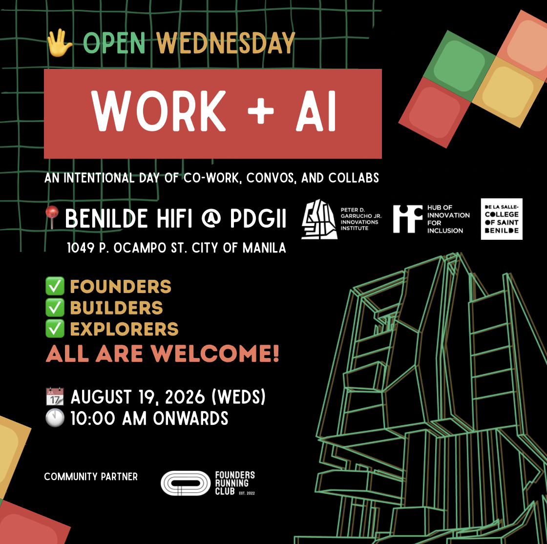 Open Wednesday: WORK + AI @ Benilde HiFi