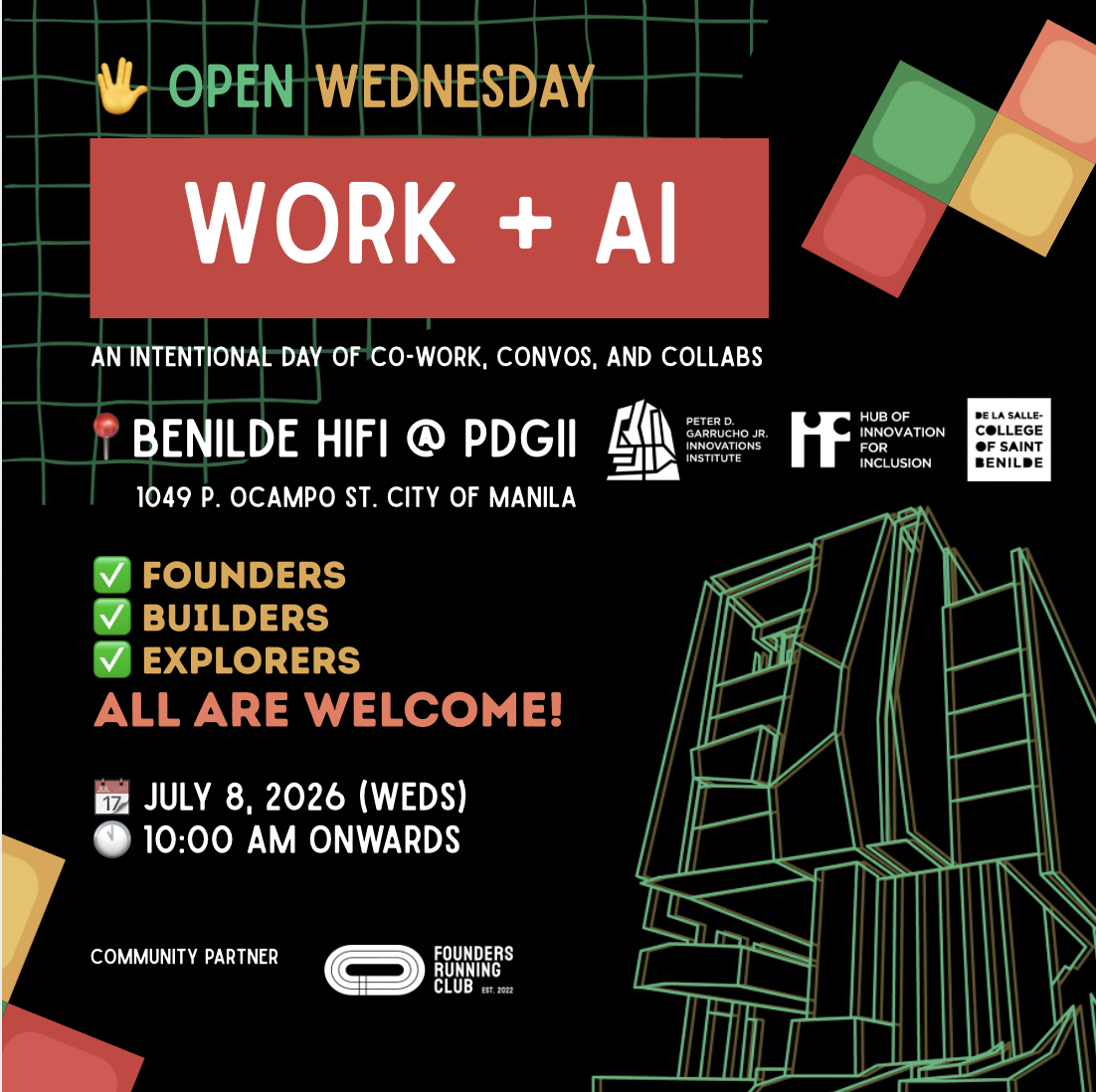 Open Wednesday: WORK + AI @ Benilde HiFi