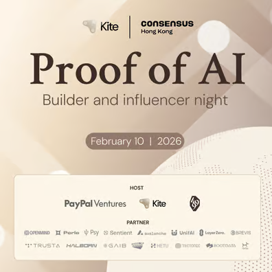 Proof of AI - Builder and Influencer Night @ConsensusHK by Paypal Ventures & Kite AI & 499 - blockchain event in Hong Kong, Hong Kong