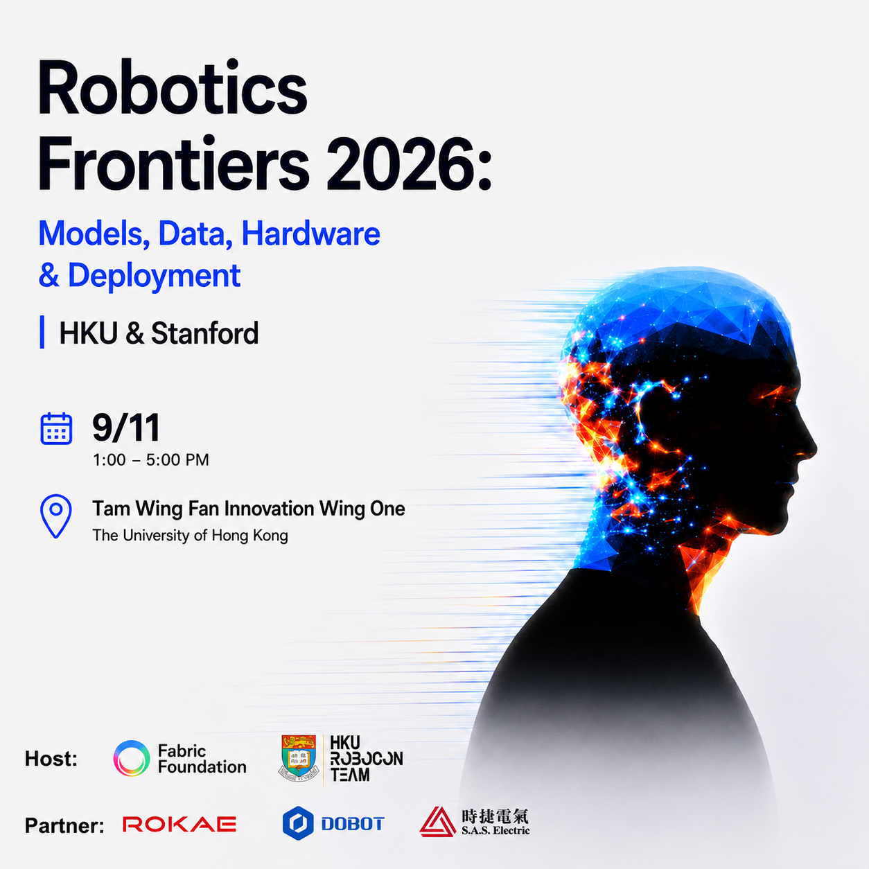Robotics Frontiers 2026: Models, Data, Hardware & Deployment｜HKU & Stanford - ai event in Hong Kong