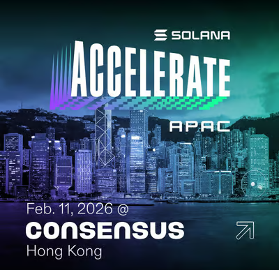 Solana Accelerate APAC at Consensus - blockchain event in Hong Kong, Hong Kong