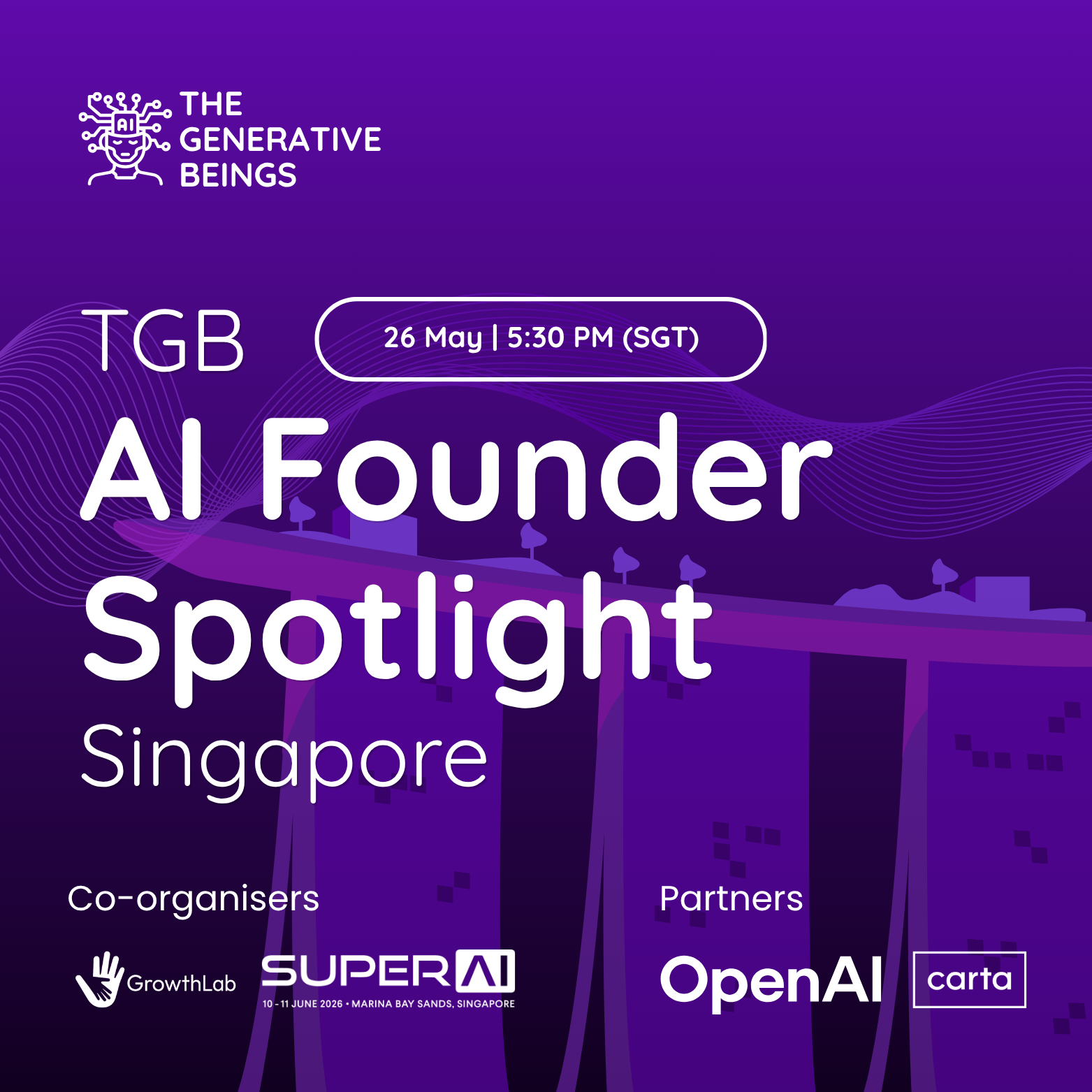 TGB AI Founder Spotlight | Singapore - ai event in Singapore, Singapore