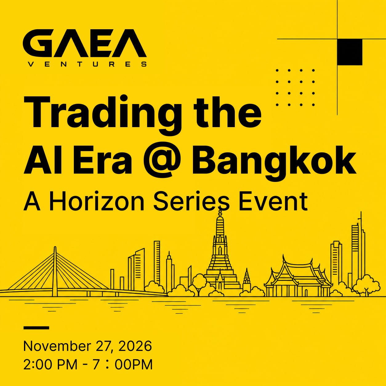 Trading the AI Era — A Horizon Series Event @ Bangkok